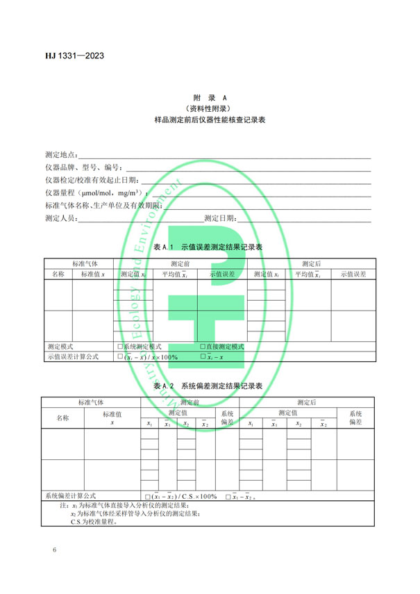 HJ 1331-2023《固定污染源廢氣總烴、甲烷和非甲烷總烴的測(cè)定便攜式催化氧化-氫火焰離子化檢測(cè)器法》-8